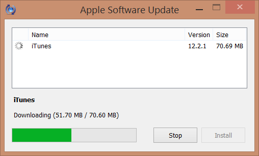Apple software update not loading